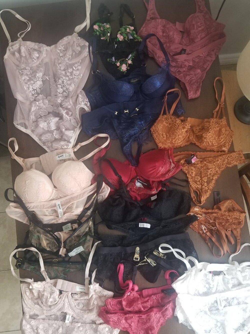Bulk lot- 13 luxury lingerie pieces- Eres, Honey Birdette, Edge o' Beyond, La
